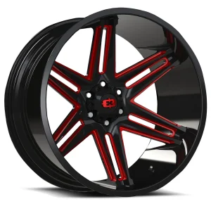 Vision Wheel Off-Road – 363 RAZOR – Black – 20″x10″ -25mm – Summer Wheels – 363-20073GBMR-25